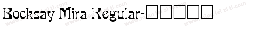 Bocksay Mira Regular字体转换